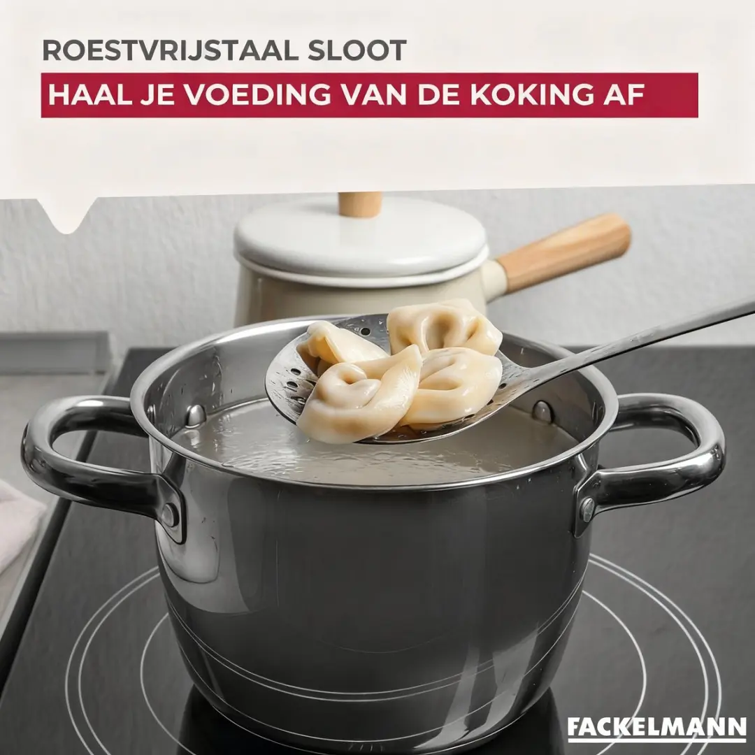 Fackelmann Schuimspaan Elemental 32cm - Roestvrij staal - afbeelding 6 van 6