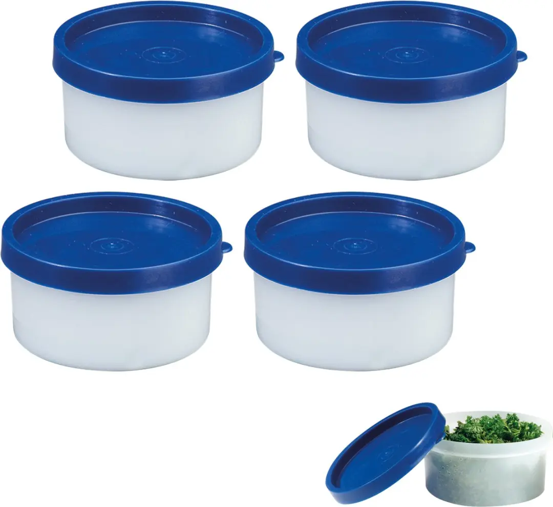 Westmark Trio Diepvriesdozen 100ml - 4 Stuks - Blauw/Wit