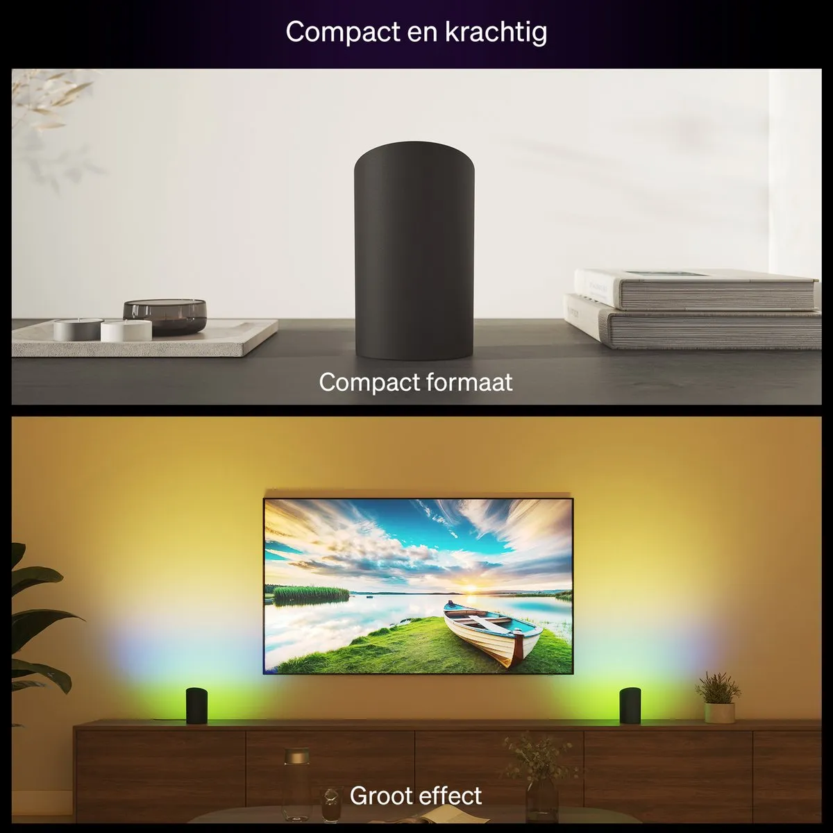 Philips Hue Play Wandlamp Zwart - RGB 20W - afbeelding 6 van 6
