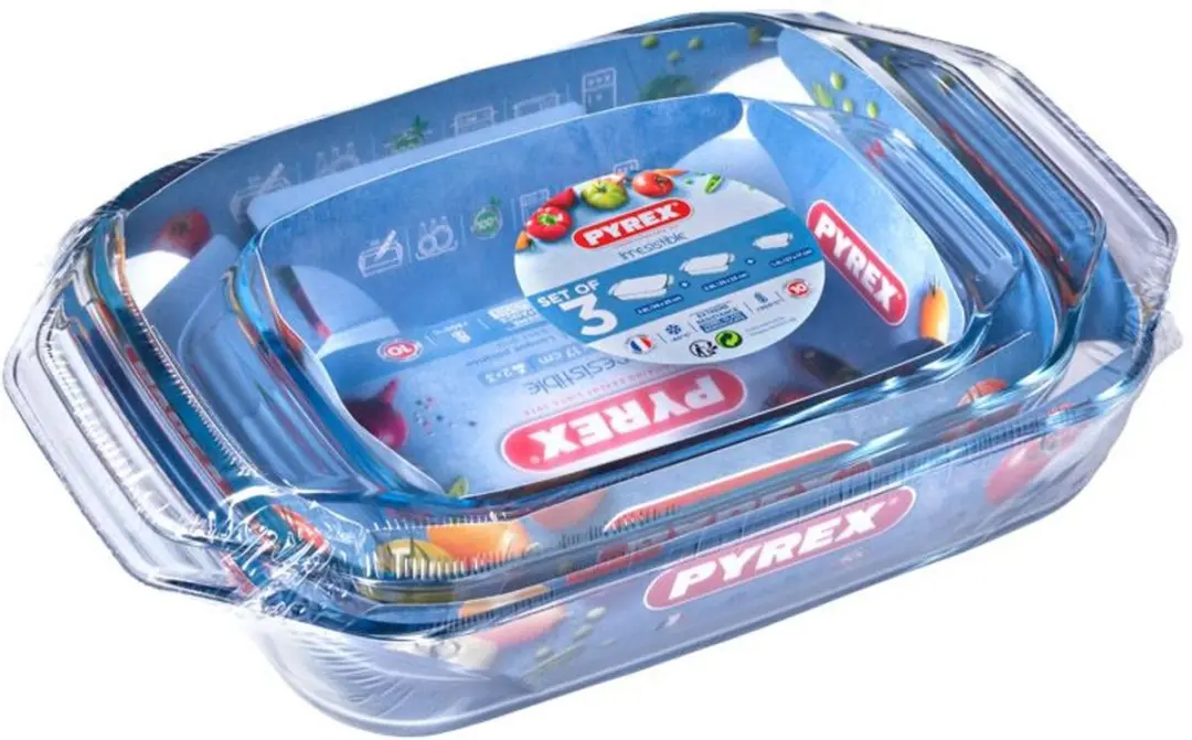 PYREX Irresistible Ovenschaal 3.8L - Set van 3