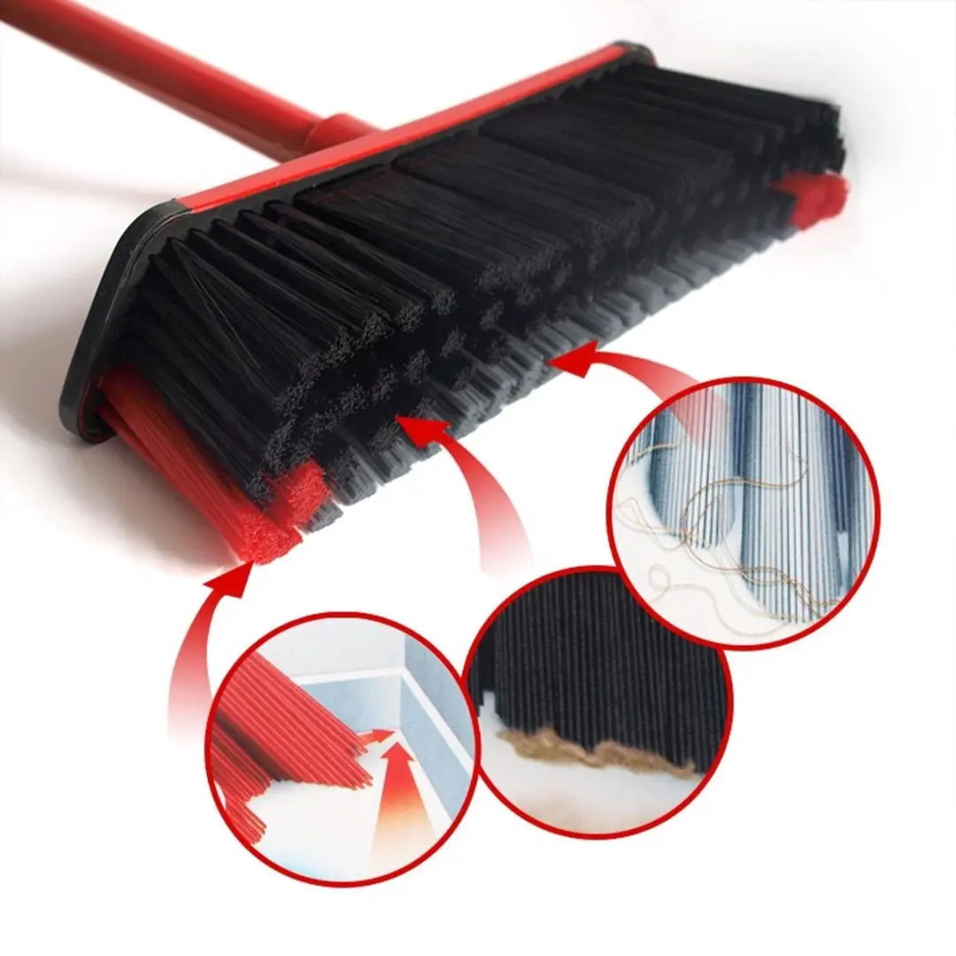 Vileda 142494 Bezem 3Action - Rood/Zwart