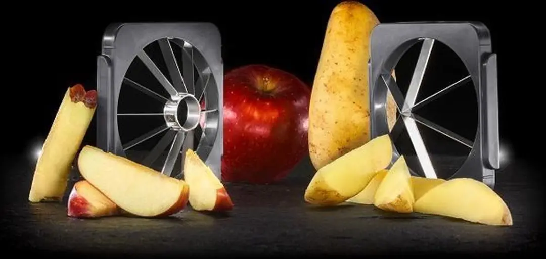 Lurch KUBUS 2 Opzetstukken - Aardappelwedges/Appels - Grijs