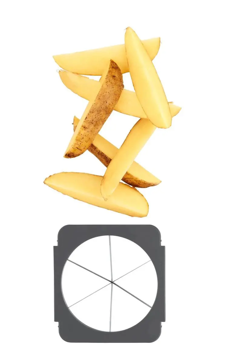 Lurch KUBUS 2 Opzetstukken - Aardappelwedges/Appels - Grijs