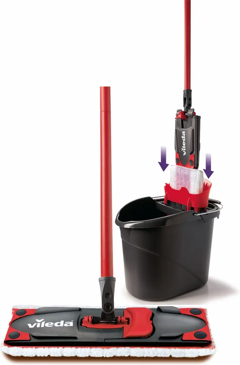 Vileda Ultramax Care Complete Set - Gris & Rood