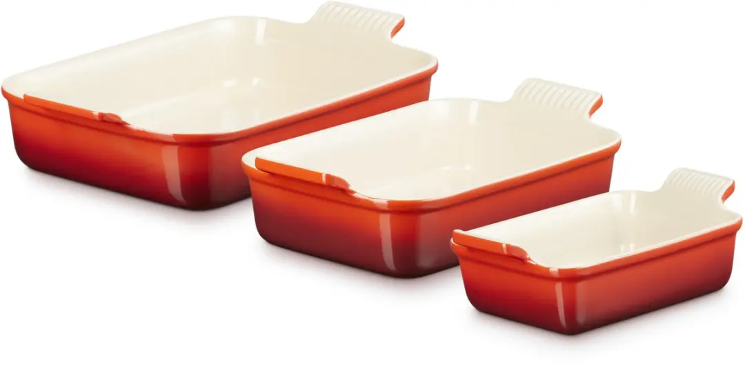 Le Creuset Heritage Ovenschalen Set 3 Stuks
