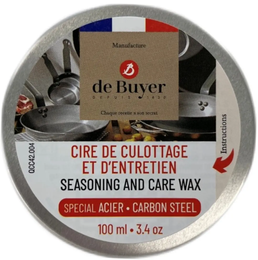 DeBuyer Onderhoudswas voor Stalen Pannen 100ml