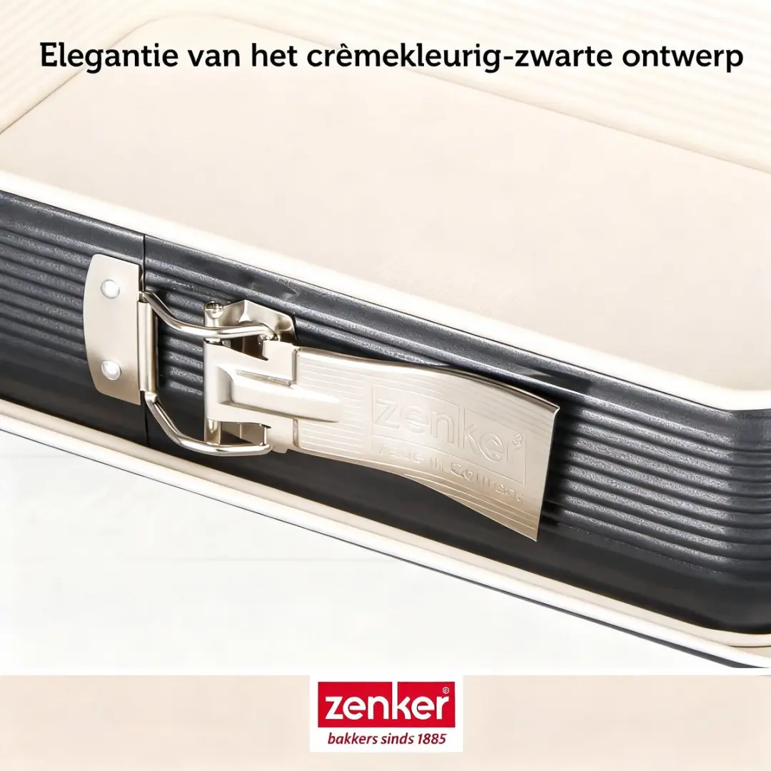 Zenker Smart Pastry Rechthoekige Springvorm 28x18cm - Wit/Zwart