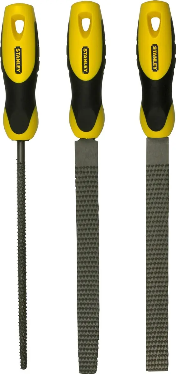 Stanley 3-delige Set Rasp Bastaard 200mm - 3 Stuks
