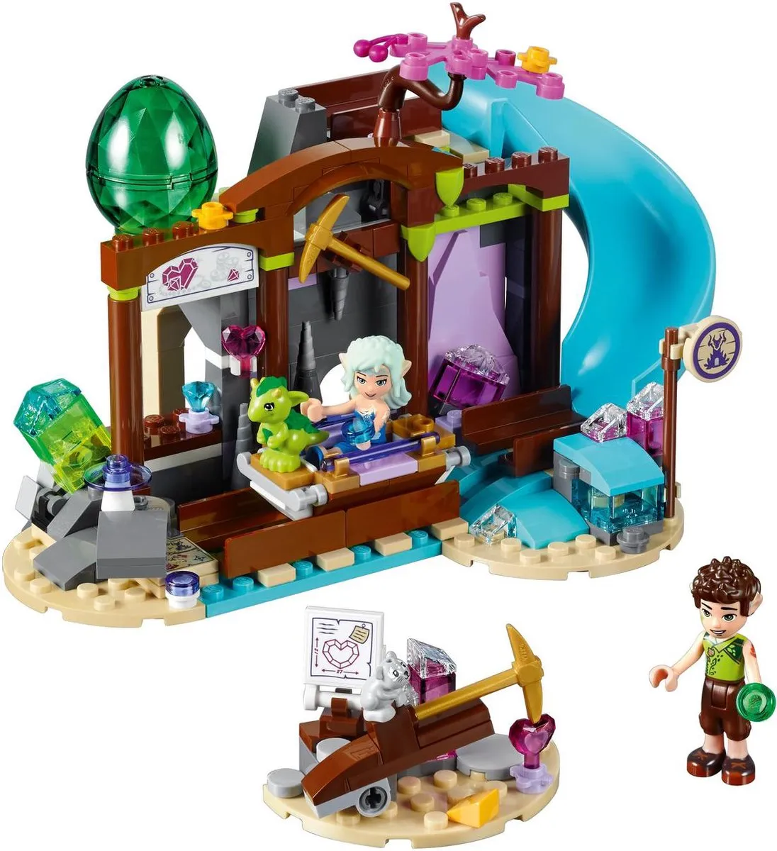 LEGO Elves De Kostbare Kristalmijn 41177 - 273 Stukken - Paars