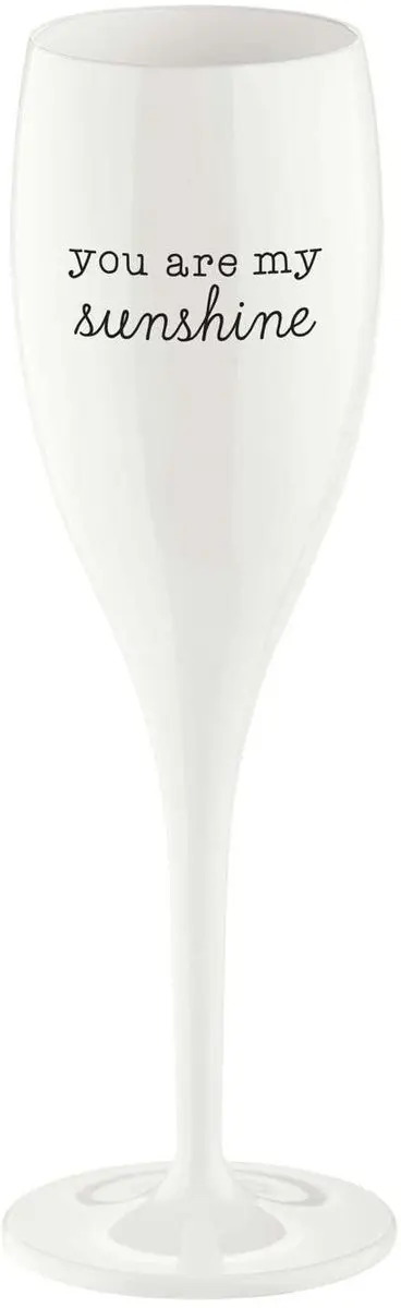 Koziol Superglas Cheers No. 1 Champagneglas - Wit