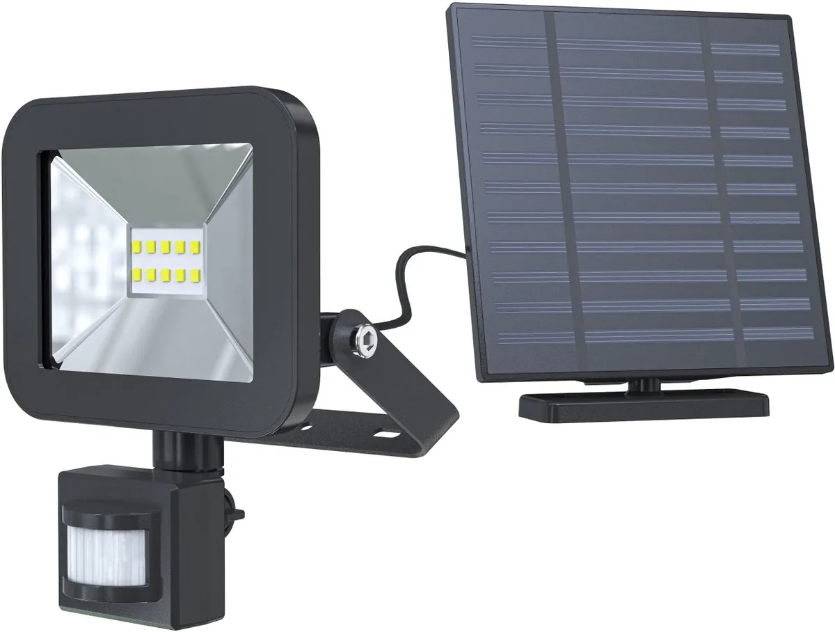 Calex Wandlamp Spot On Solar 800 Lumen - Zwart