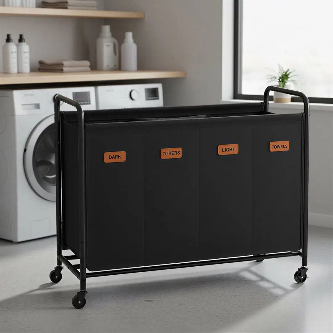 Songmics Wasmand RLS460B01 - 200L - 2 Vakken