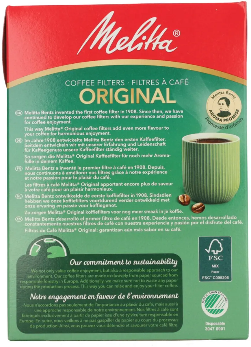 Melitta Original Koffiefilters 80 Stuks
