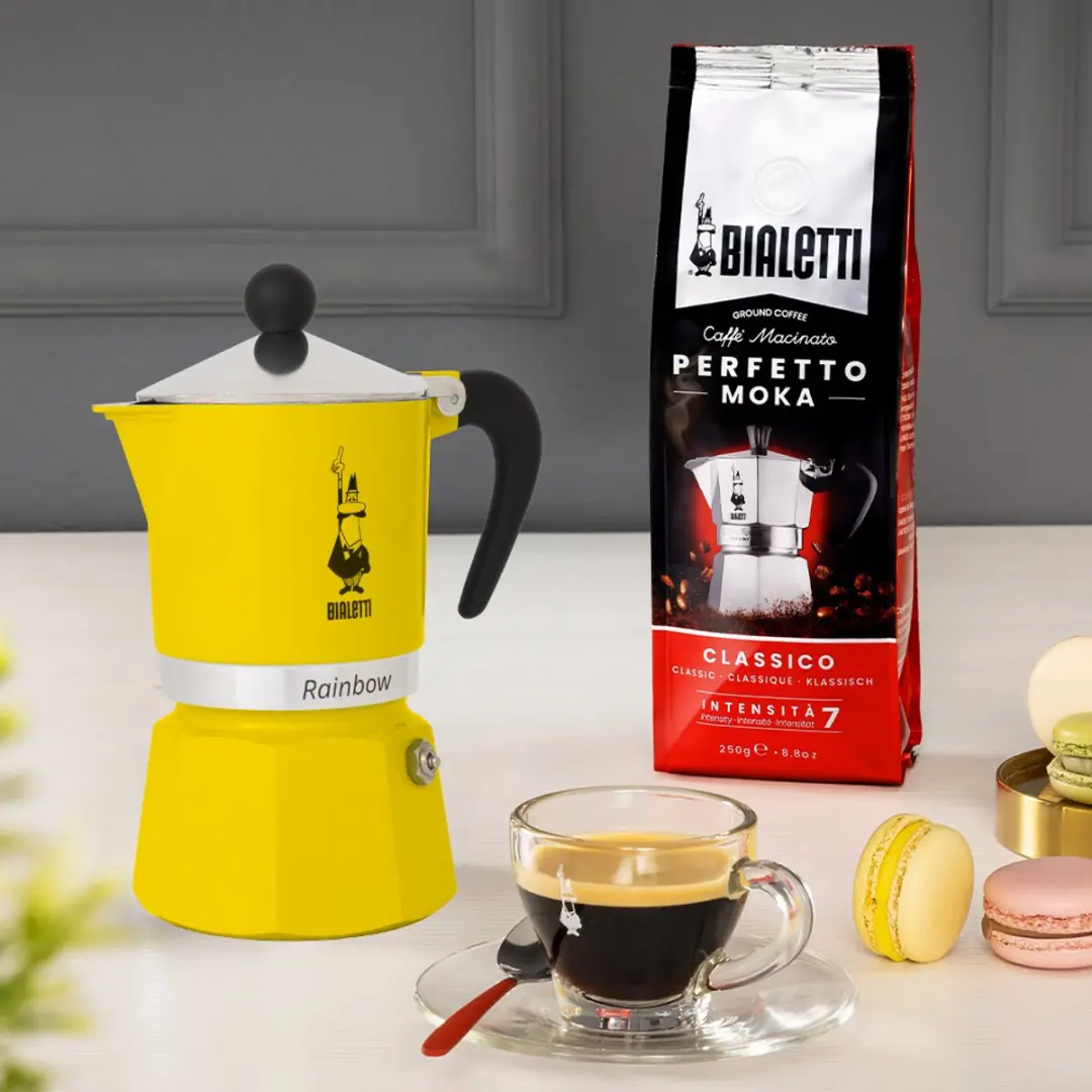 Bialetti Rainbow Percolator 1 Kop - Geel