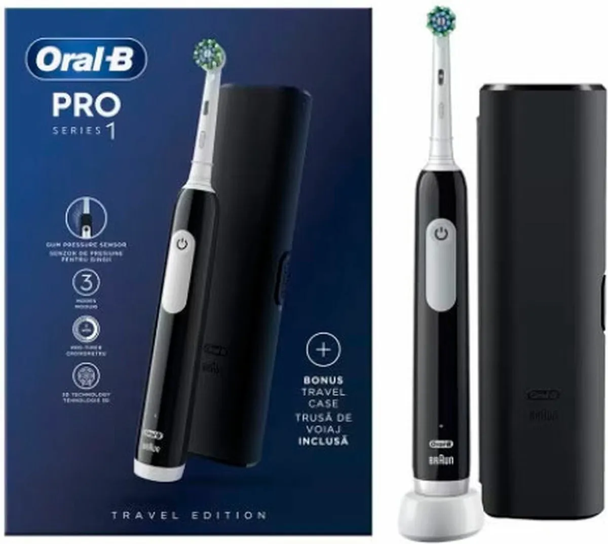 Oral-B PRO 1 Black Elektrische Tandenborstel - 3 Snelheden - afbeelding 6 van 6