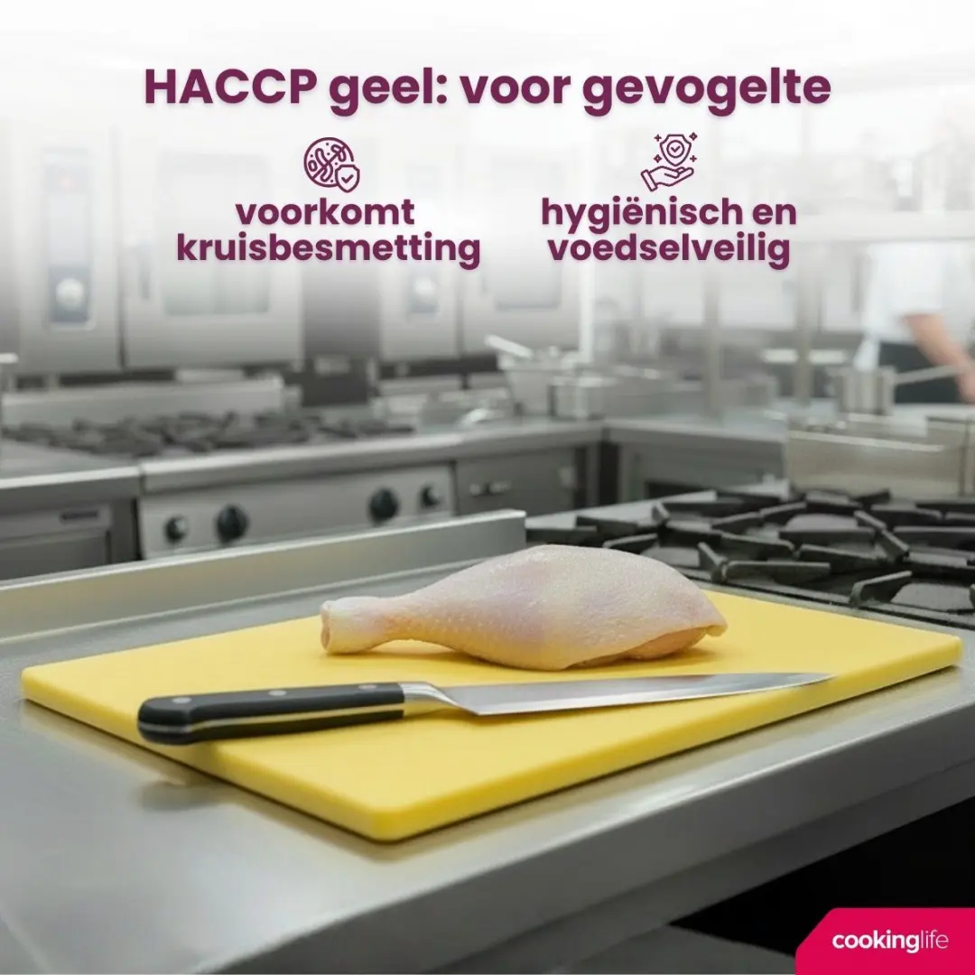 Cookinglife HACCP Snijplank Geel 40x30cm
