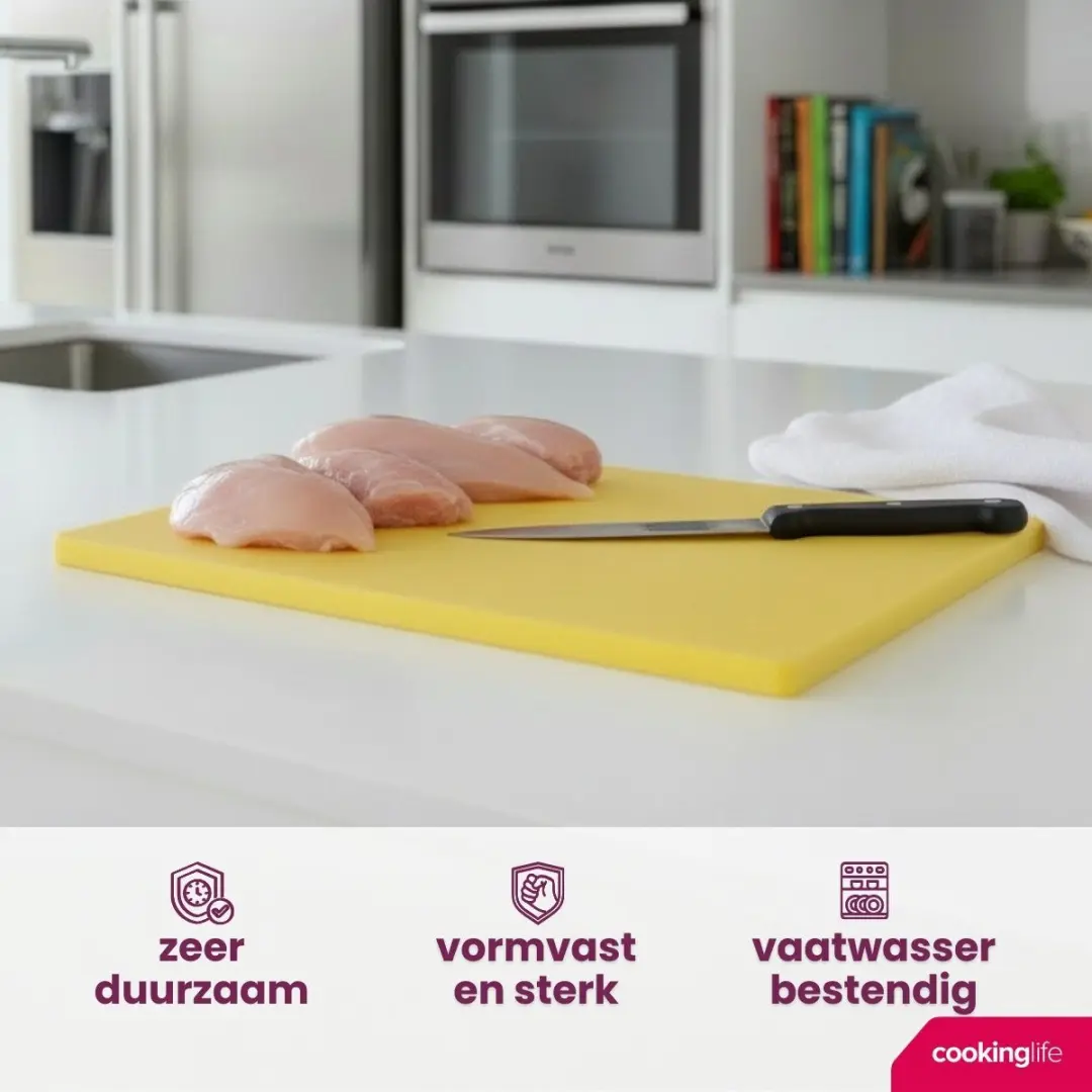 Cookinglife HACCP Snijplank Geel 40x30cm