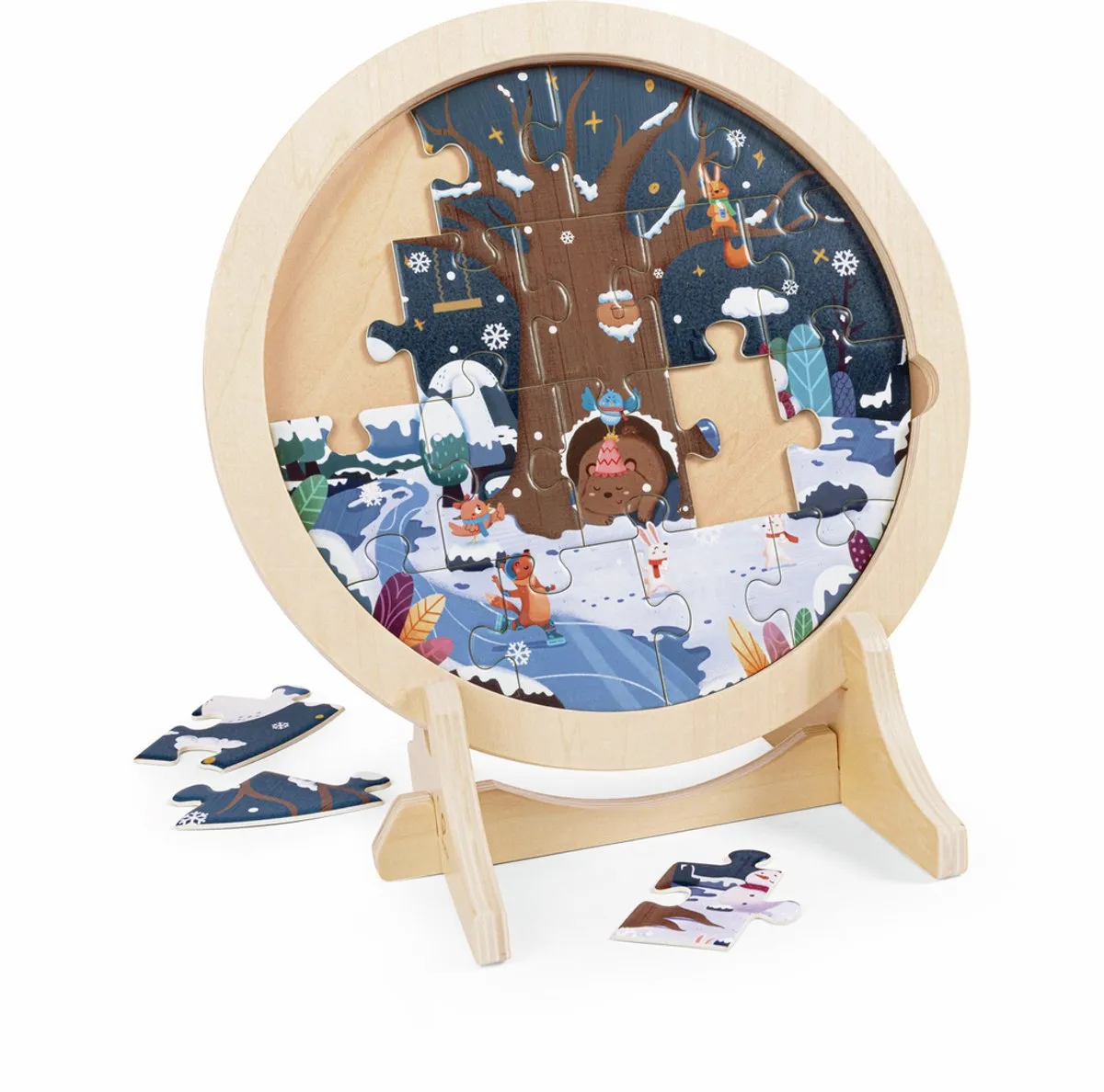 Hape 4-Seizoenen Lagenpuzzel E1653K - Multicolor