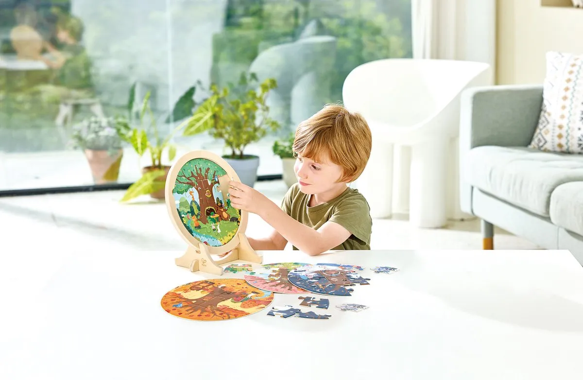 Hape 4-Seizoenen Lagenpuzzel E1653K - Multicolor - afbeelding 6 van 6