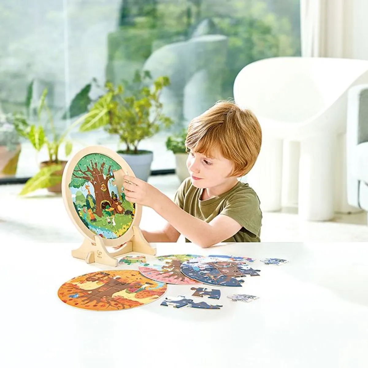 Hape 4-Seizoenen Lagenpuzzel E1653K - Multicolor