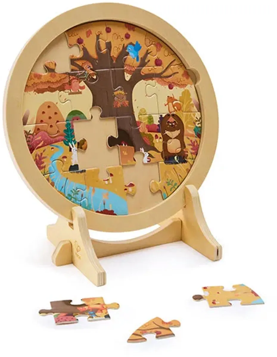 Hape 4-Seizoenen Lagenpuzzel E1653K - Multicolor