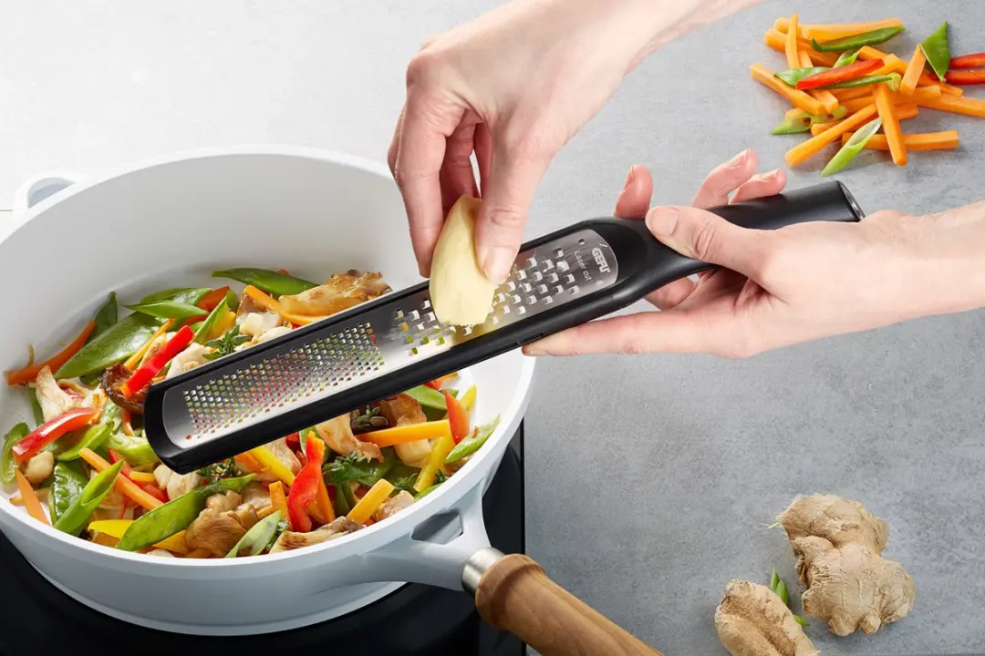 GEFU Rafino Fijne & Grove Rasp 32,4cm - 2-in-1 - Zwart
