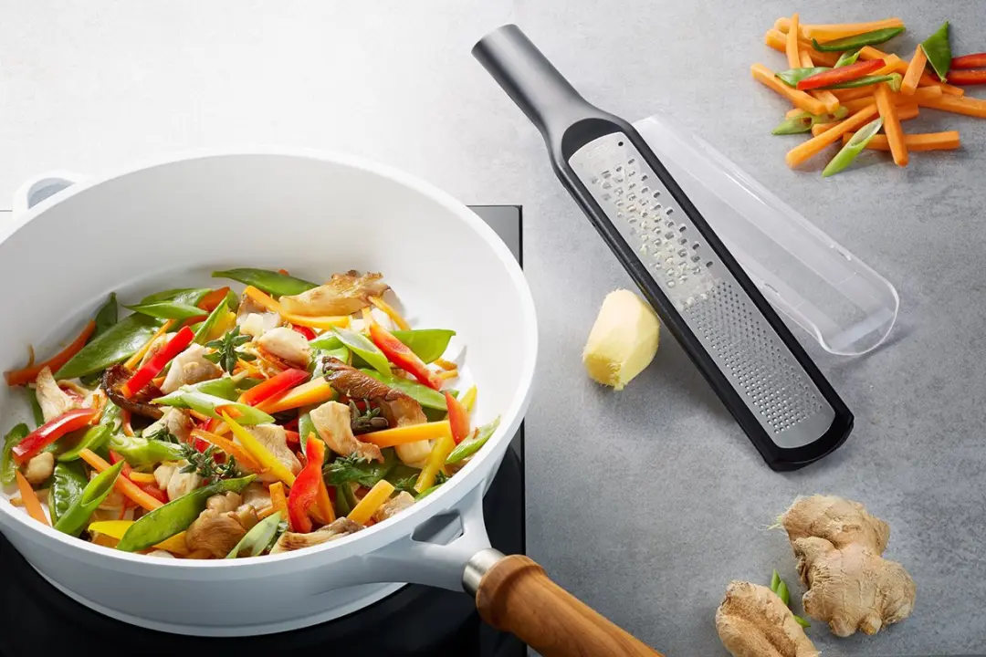 GEFU Rafino Fijne & Grove Rasp 32,4cm - 2-in-1 - Zwart