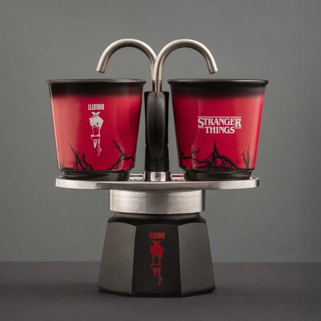 Bialetti Stranger Things Mini Express Percolator 0005408 - 2 Kopjes - Zwart/Rood - afbeelding 6 van 6