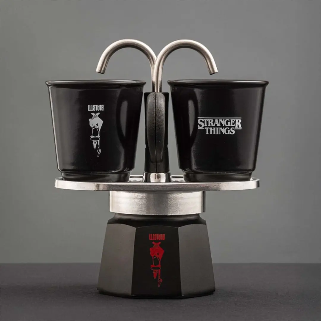 Bialetti Stranger Things Mini Express Percolator 0005408 - 2 Kopjes - Zwart/Rood