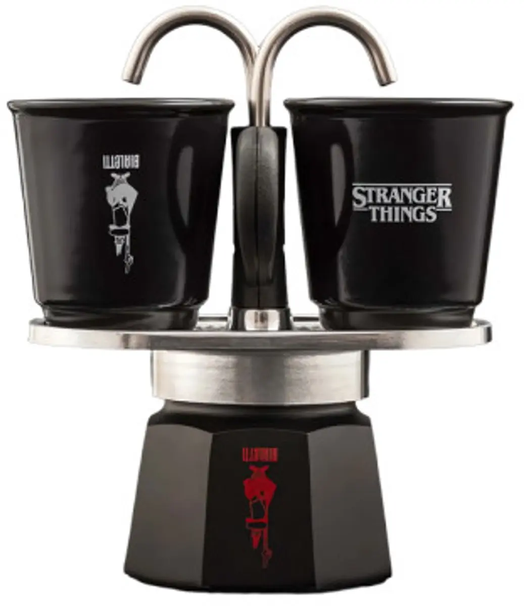 Bialetti Stranger Things Mini Express Percolator 0005408 - 2 Kopjes - Zwart/Rood