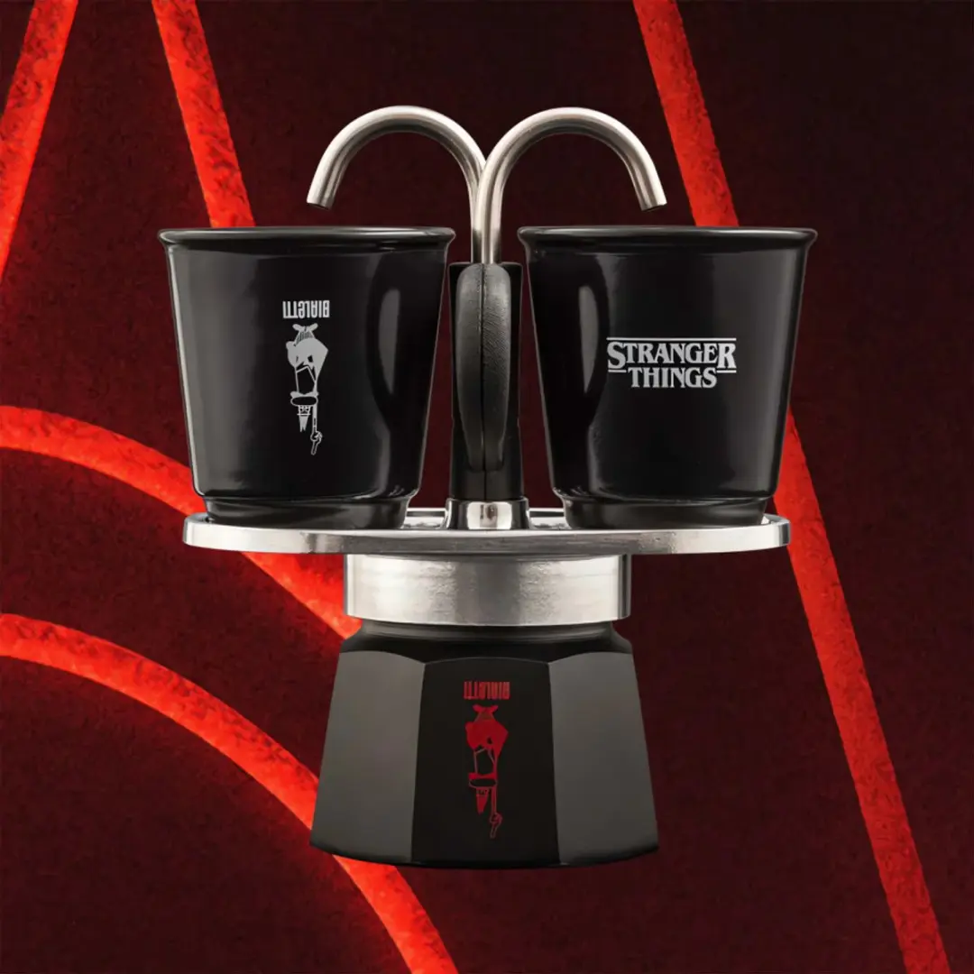 Bialetti Stranger Things Mini Express Percolator 0005408 - 2 Kopjes - Zwart/Rood