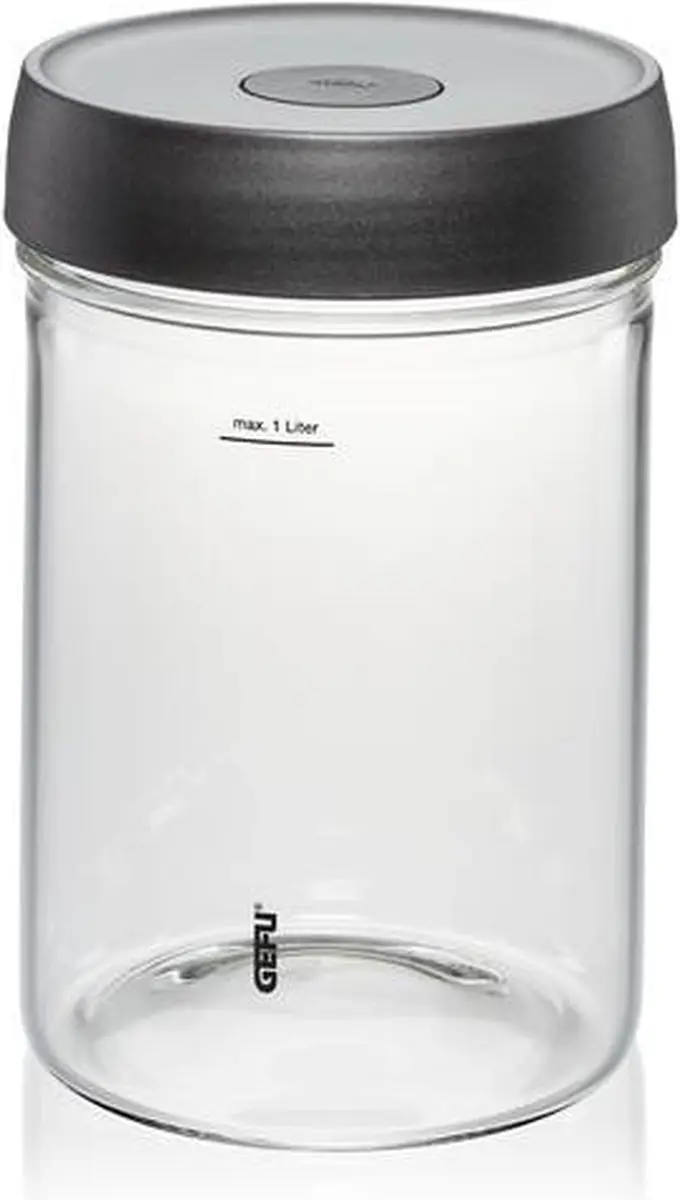 GEFU Nativo Fermentatieglas 1L - Zwart