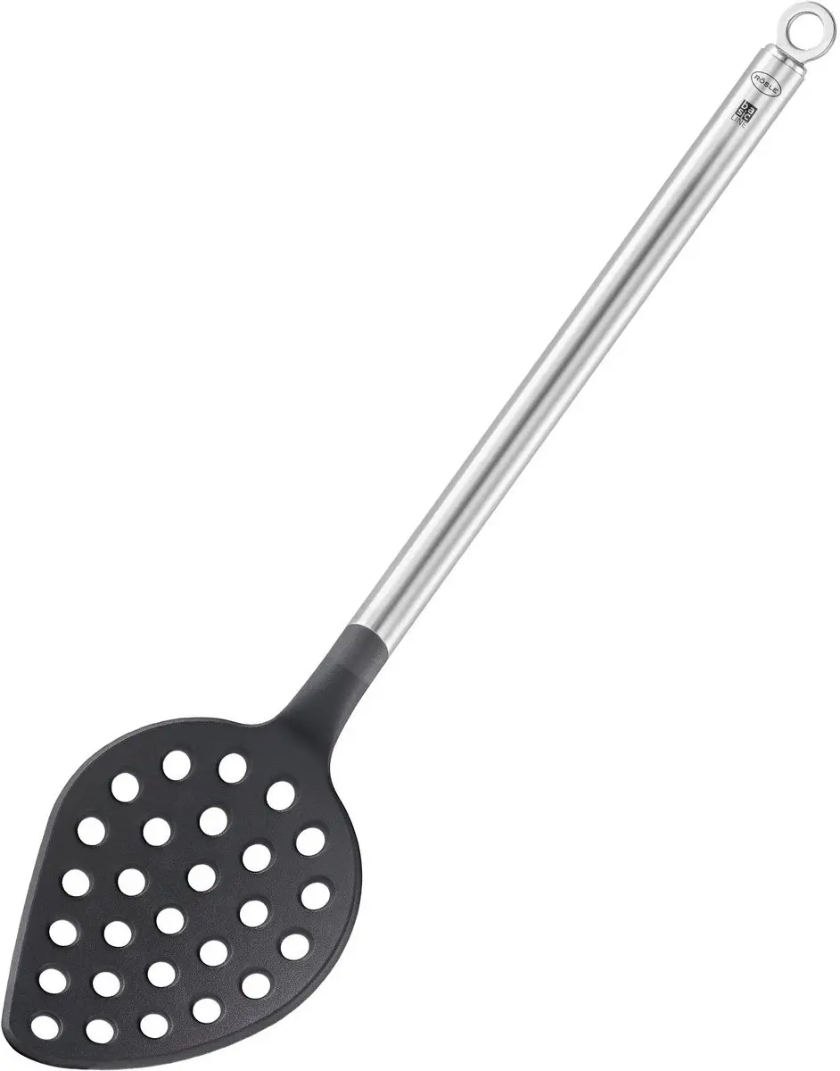 Rösle Basic Line Schuimspaan 32cm - RVS/Silicone
