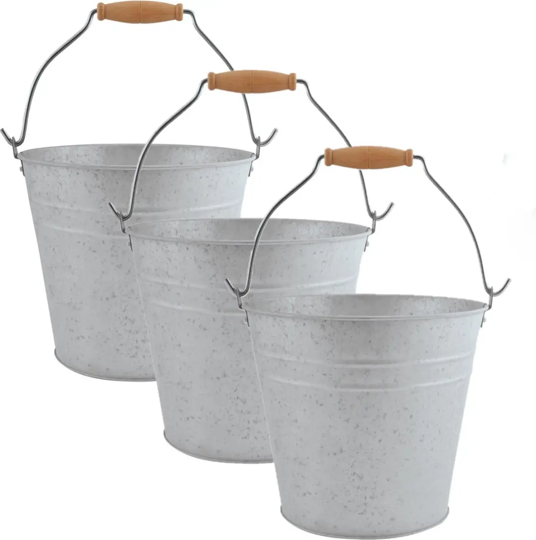 Esschert Design Zinken Plantenpot 5L - Zilver