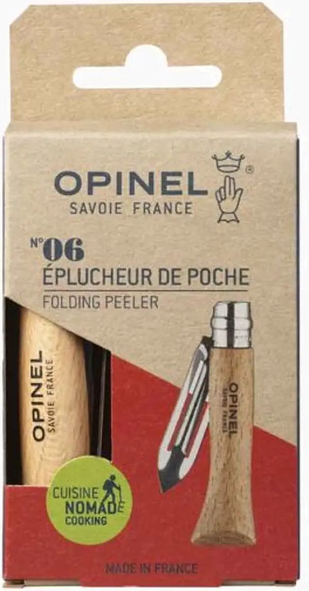 Opinel Gourmets N°06 Inklapbare Dunschiller - Beukenhout