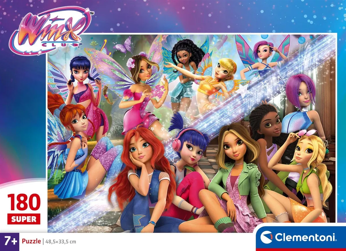 Clementoni Winx Club Puzzel 180 Stukjes - Multikleur - afbeelding 2 van 6