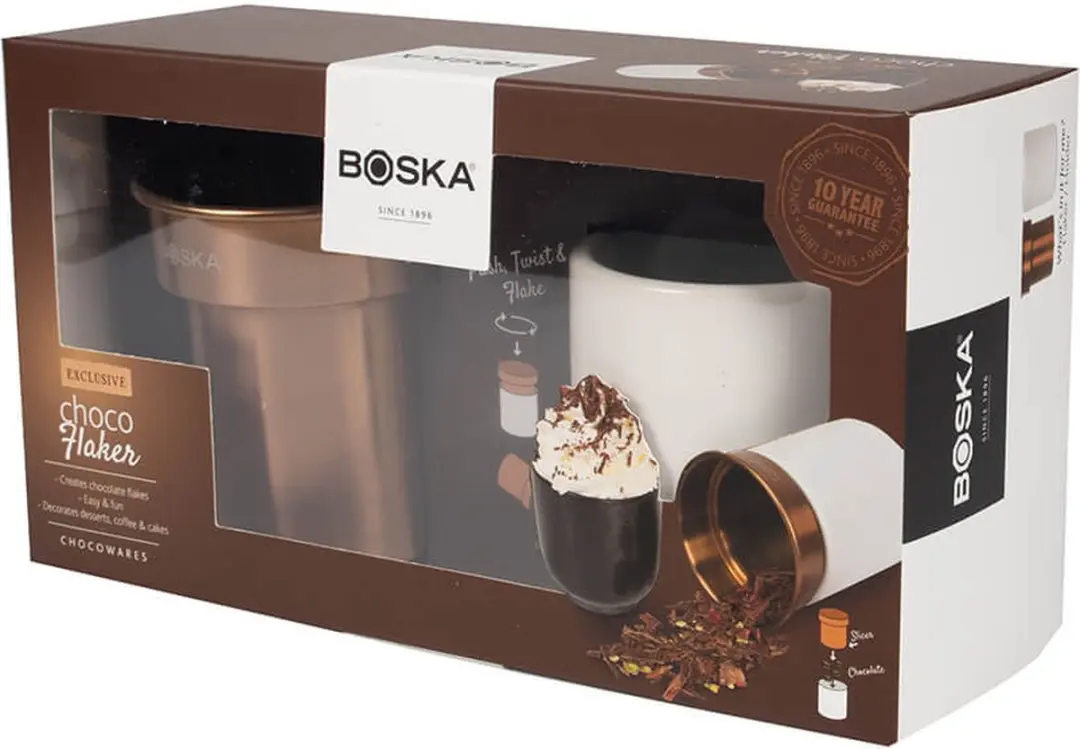 Boska Choco Flaker Keramiek 7,5cm - Wit/Koper - afbeelding 6 van 6