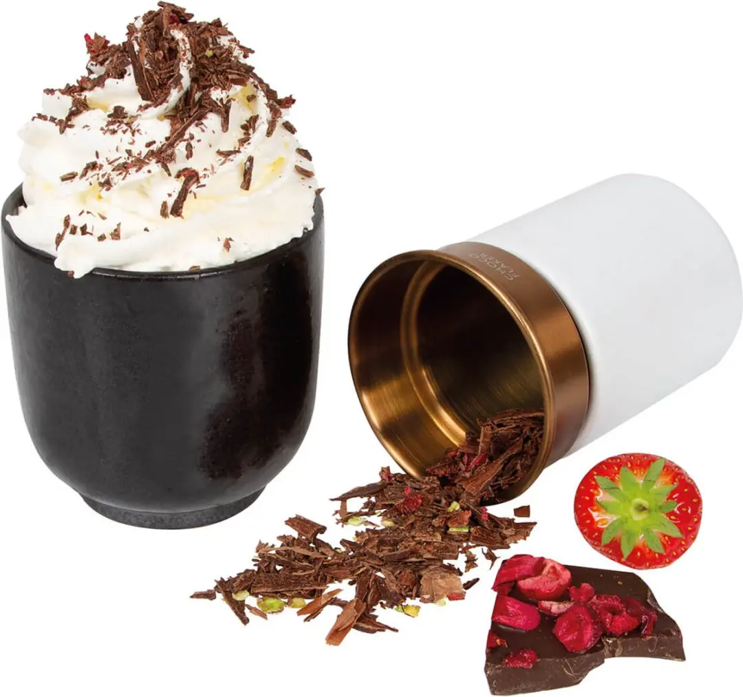 Boska Choco Flaker Keramiek 7,5cm - Wit/Koper