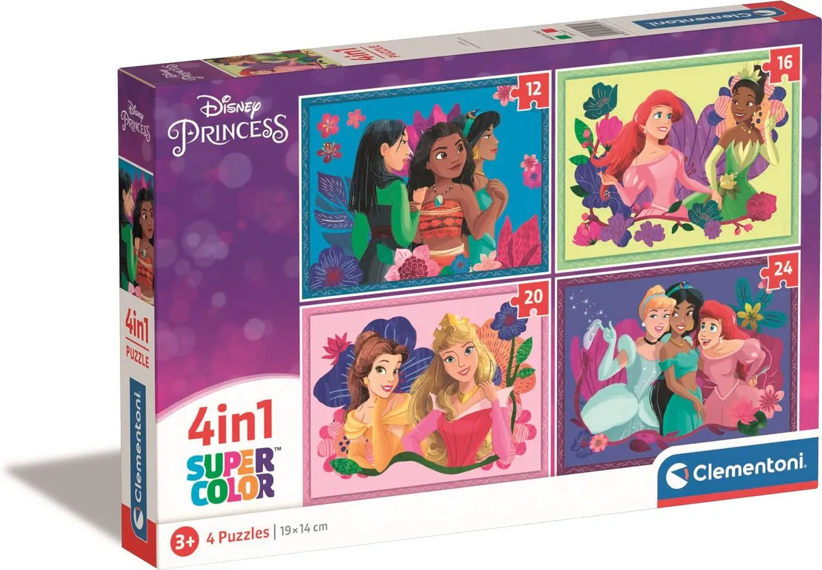 Clementoni Disney Princess 4-in-1 Puzzels