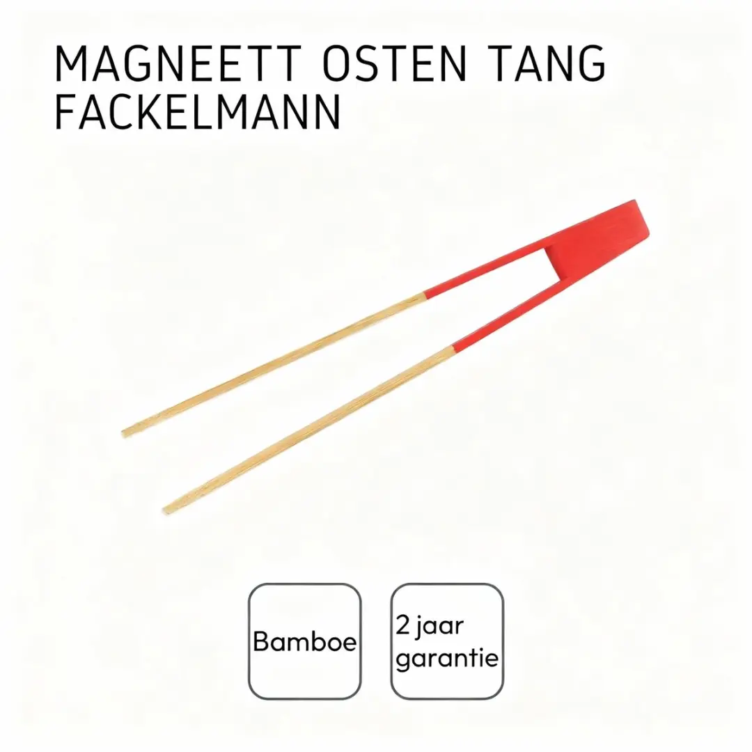 Fackelmann Wood Edition Magnetische Houten Keukentang 24cm - Rood
