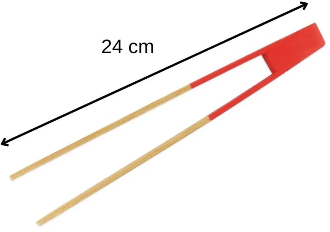 Fackelmann Wood Edition Magnetische Houten Keukentang 24cm - Rood