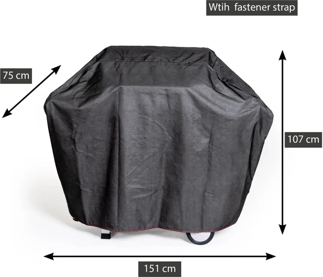 Barbecook Waterdichte BBQ Hoes Large - 151x75x107cm Zwart