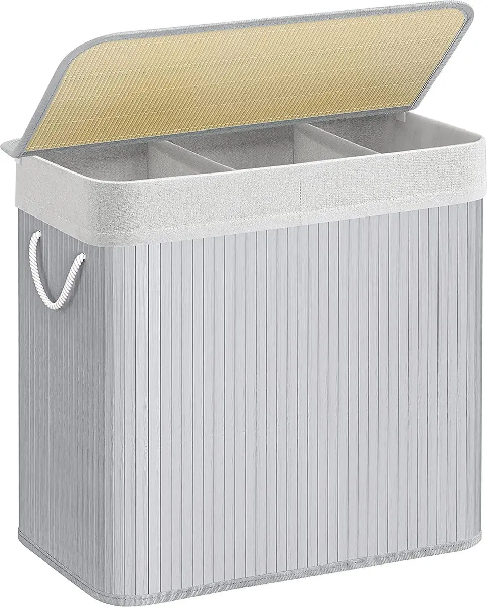 Songmics Wasmand 3 Compartimenten 150L