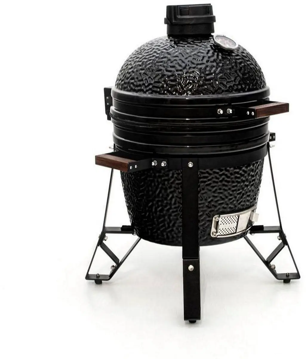 The Bastard Compact Kamado BBQ - Ø33cm - 8 Burgers - Zwart