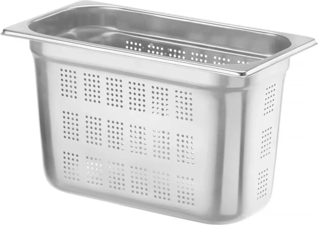 HENDI Gastronormbak 200mm - 7,8L - Geperforeerd - RVS