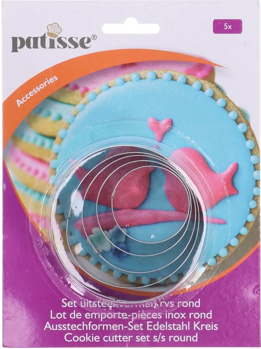 Patisse RVS Uitsteekvorm 5-delig Rond