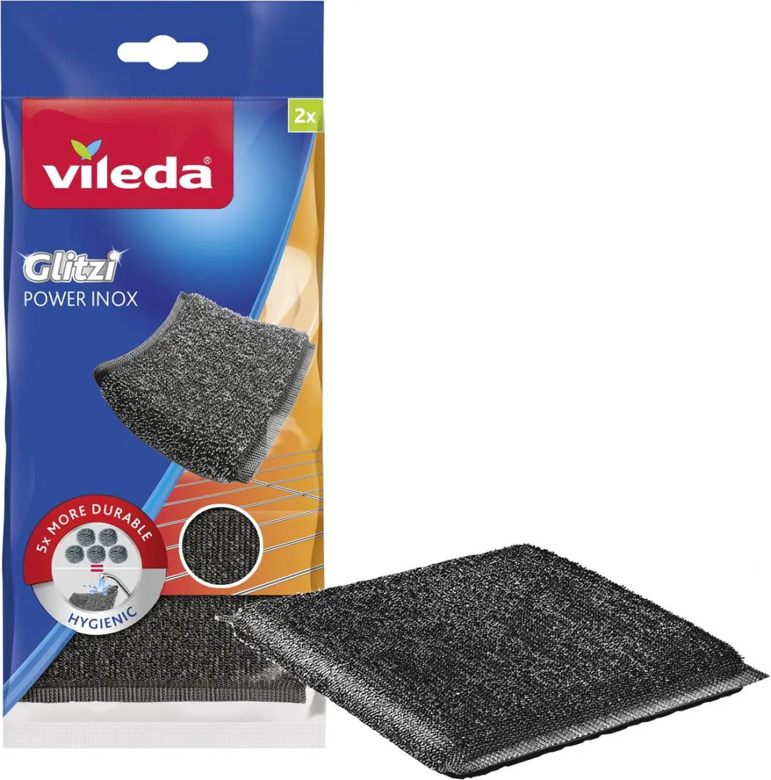 Vileda Glitzi Power Inox Schuurspons