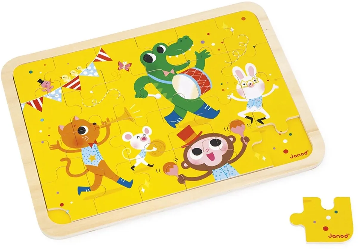 Janod Houten Puzzel 'Het Is Feest' 24-delig