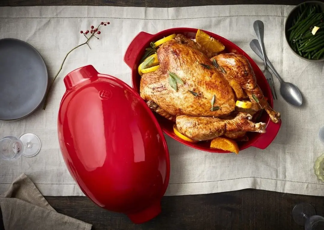 Emile Henry Chicken Baker Grand Cru 5L - Rood