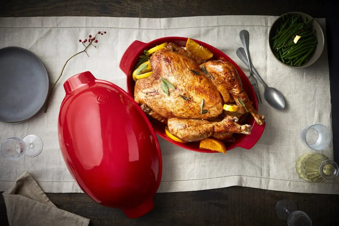 Emile Henry Chicken Baker Grand Cru 5L - Rood